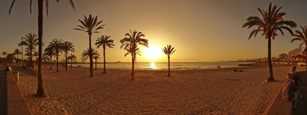 فندق Sahara Nubia Gobi Ses Cadenes المظهر الخارجي الصورة Panorama of the beach at Torrevieji